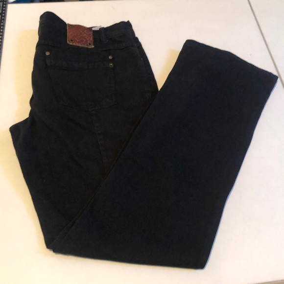Gianfranco Ferre Denim - Gianfranco Ferre size 12 black jeans made in ITALY 34-46 stretch straight leg